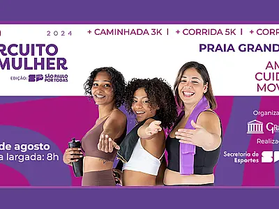 Praia Grande recebe corrida de rua gratuita para mulheres