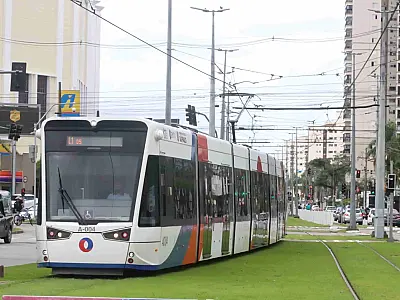 VLT fará integração com todas as linhas municipais de Santos que passam pelas estações
