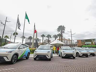 Prefeitura de Praia Grande investe em frota de carros elétricos e promove a sustentabilidade