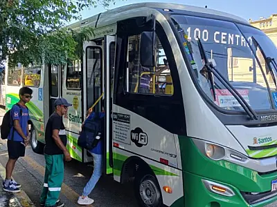 Linha 100 do transporte de Santos altera o itinerário a partir de 1º de maio