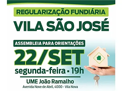 Sehab convoca moradores da Vila São José para assembleia na próxima segunda (22)