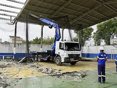 Prefeitura de Guarujá começa revitalização no Caec João Paulo II