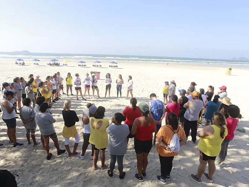 Prefeitura do Guarujá promove Aulão na Praia na próxima quarta-feira, dia 1