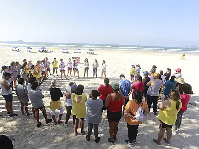 Prefeitura do Guarujá promove Aulão na Praia na próxima quarta-feira, dia 1