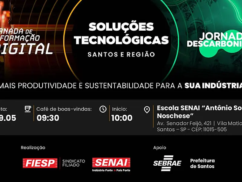 Jornada de Descarbonização chega a Santos em 9 de maio
