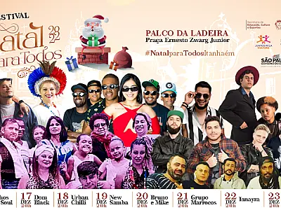 Festival Natal Para Todos inicia nesta sexta, dia 16, no Palco da Ladeira