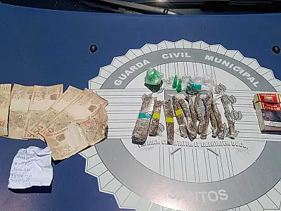 Guarda Municipal de Santos detém homem procurado pela justiça por tráfico de drogas