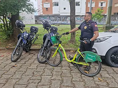 Bicicleta furtada é recuperada pela GCM de São Vicente no Itararé