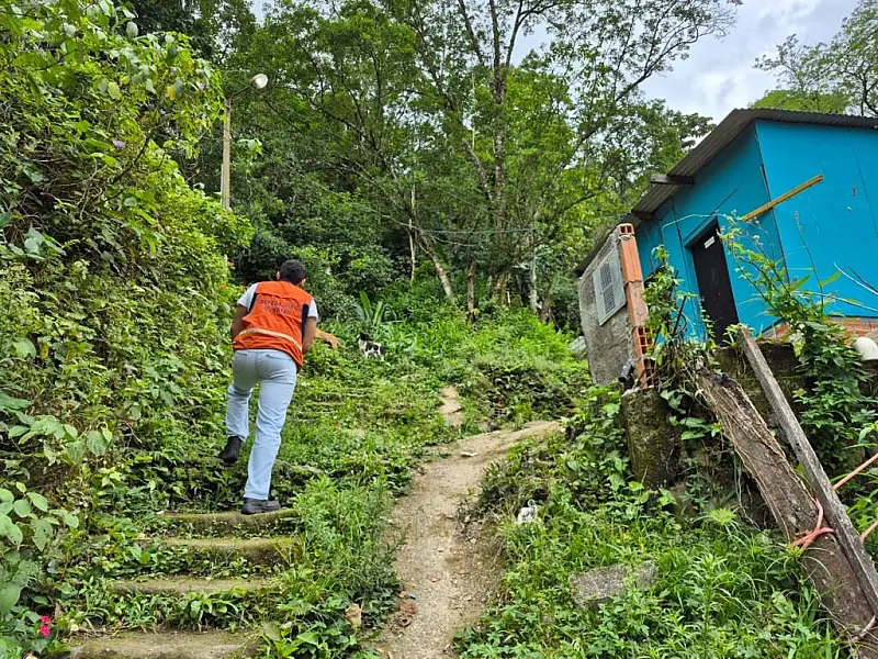 Defesa Civil de Cubatão realiza vistorias preventivas em áreas de risco