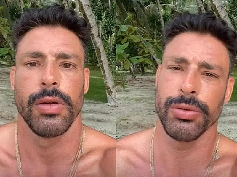Cauã Reymond passa sufoco em praia da Indonésia