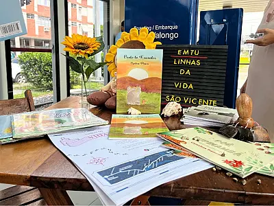 Projeto Giralivro expande iniciativa por estações do VLT de São Vicente