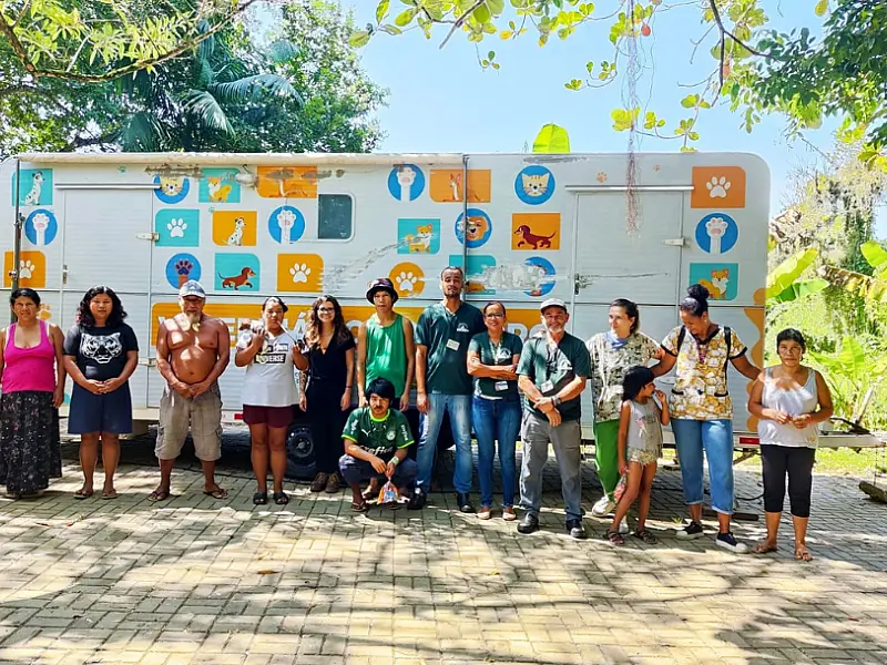Prefeitura de São Vicente realiza castração de cães da Aldeia Paranapuã