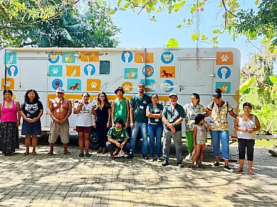 Prefeitura de São Vicente realiza castração de cães da Aldeia Paranapuã