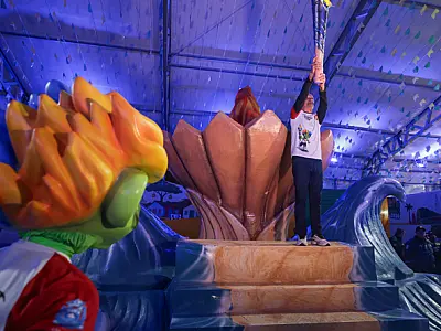 Praia Grande apresenta mascote e realiza homenagens na abertura dos Jogos Regionais