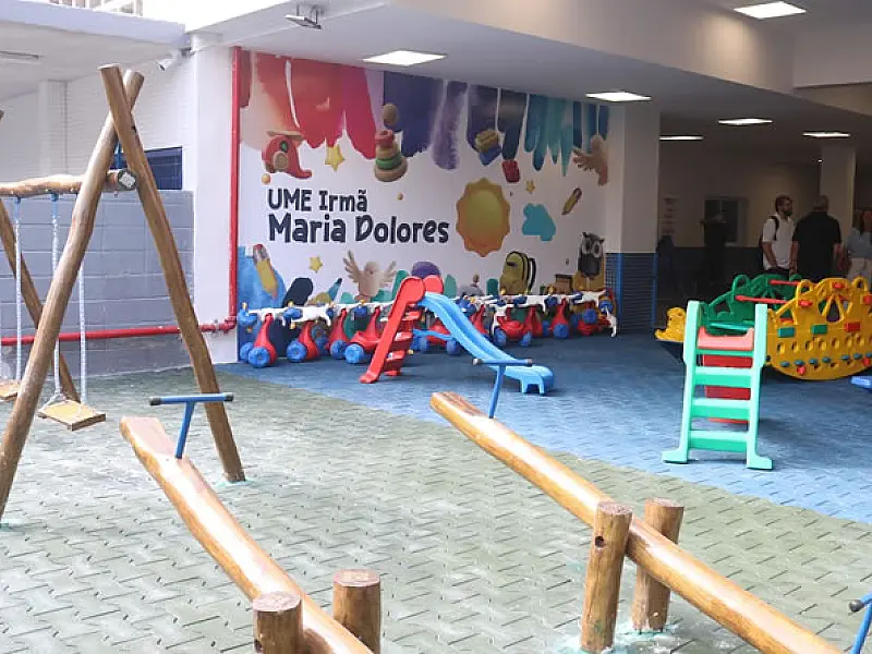 Nova sede da UME Irmã Dolores em Santos oferece estrutura ideal para a Educação Infantil