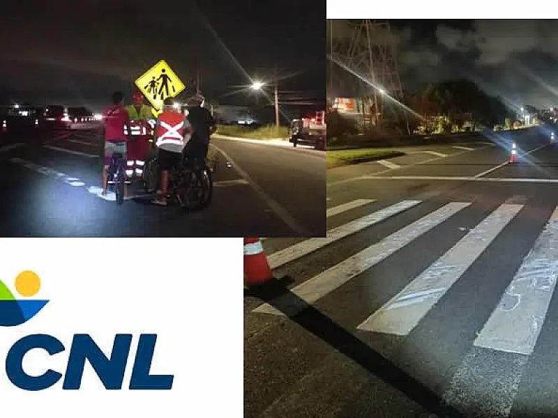 Novo Litoral e Polícia Rodoviária realizam campanha noturna para orientação de pedestres em Itanhaém