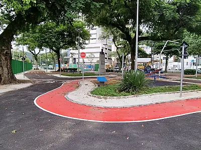 Mais quatro praças na área central de Santos são revitalizadas em março