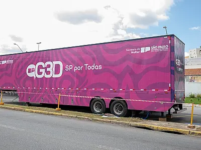 Secretaria de Políticas para a Mulher leva Carretas do Empreendedorismo e da Mamografia a Itanhaém