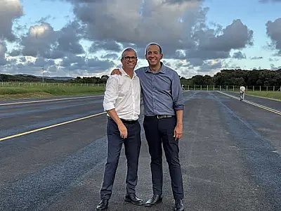 "Essa é uma vitória conquistada por muitas mãos", diz Paulo Alexandre Barbosa sobre aeroporto