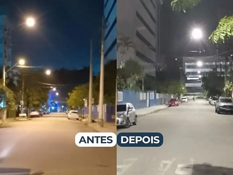 Mais 24 ruas de cinco bairros de Santos ganham iluminação em LED em novembro