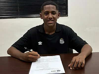 Talento fluminense, lateral Luan chega ao Santos para a sequência do Paulista Sub-13