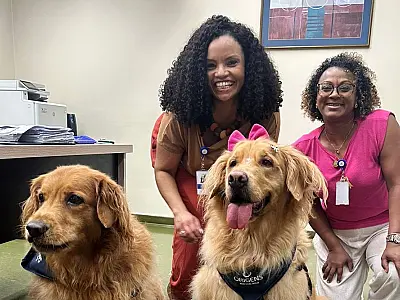 'Pet terapia' auxilia na recuperação de pacientes internados em Hospital Municipal