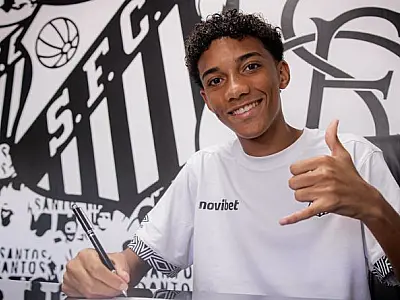 Santos FC renova contrato com Robinho Jr até 2031