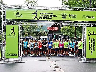 Com inscrições grátis, 6ª Etapa do Circuito de Rua de Cubatão será neste domingo, 28