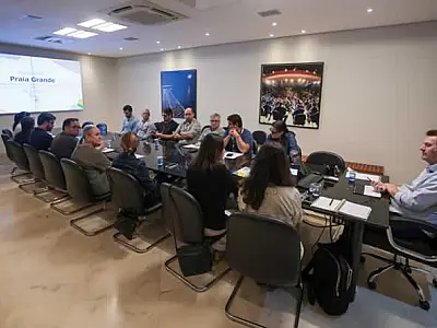 Reunião entre Sabesp e Prefeitura alinha andamento dos trabalhos em  Praia Grande/SP