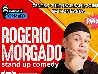 Humorista Rogério Morgado apresenta show de stand-up em Mongaguá no dia 21