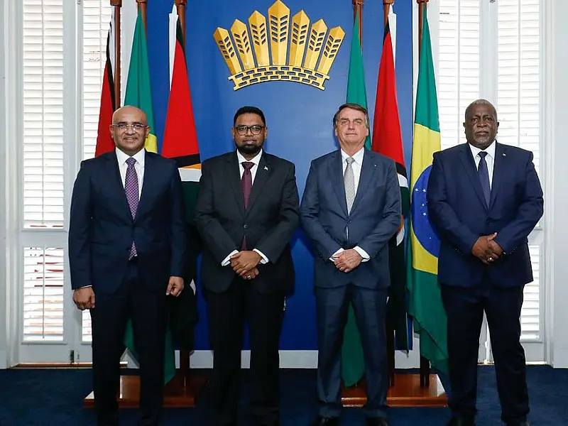 Presidentes da Guiana e do Brasil se reúnem em Georgetown