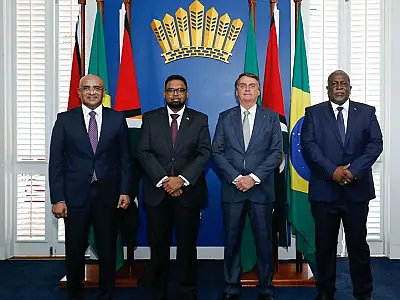 Presidentes da Guiana e do Brasil se reúnem em Georgetown