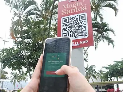 Novo aplicativo de realidade aumentada oferece jogo para valorizar atrações icônicas santistas