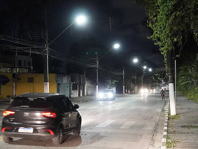 Mais segurança no Guarujá: Jardim Virgínia I é totalmente iluminado por LED