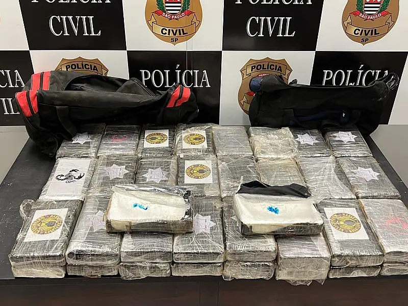 Ação da Polícia Civil resulta na apreensão de grande quantidade de cocaína em Guarujá