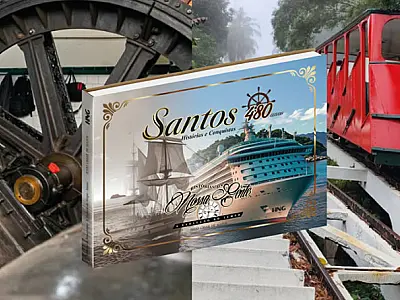 Editora lança livro em comemoração aos 480 anos de Santos