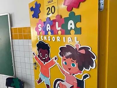 AMEI Jardim Guaçu, em São Vicente, inaugura sala sensorial para inclusão de crianças com autismo