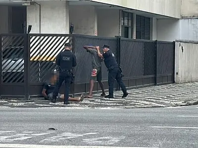 GCM localiza suspeito de roubo após denúncia e imagens de câmeras em São Vicente