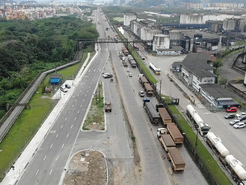 APS inicia nova obra na perimetral do Porto de Santos