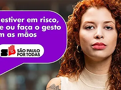 SP reforça sinal de socorro para mulheres em situação de violência com o Protocolo Não se Cale