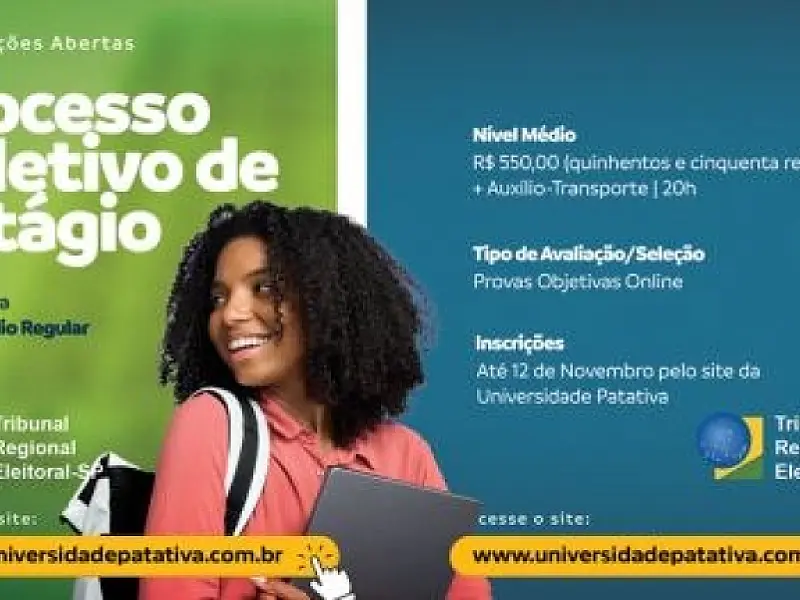 TRE-SP prorroga inscrições da seleção de estágio de nível médio com 210 vagas em mais de 80 cidades