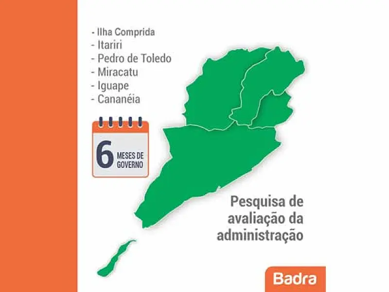 6 meses de governo das cidades do Vale do Ribeira