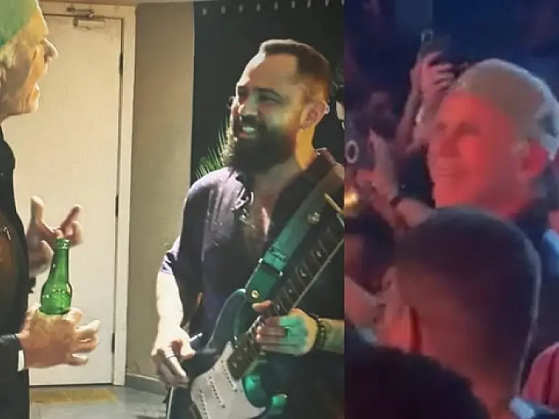 Baterista do Red Hot Chilli Peppers é visto em show de Jorge e Mateus