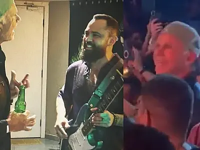 Baterista do Red Hot Chilli Peppers é visto em show de Jorge e Mateus