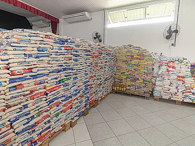 Em Bertioga, São João na Praia arrecada cerca de 25 toneladas de alimentos
