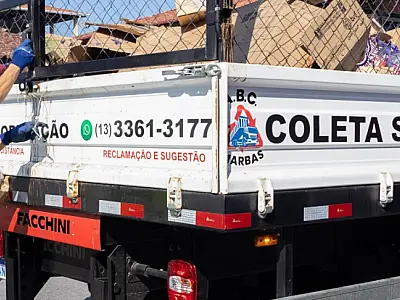 Primeira semana da coleta seletiva em Cubatão recolhe 8 toneladas de lixo limpo