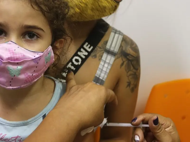 Cidade ultrapassa 70% das crianças vacinadas contra a Covid-19