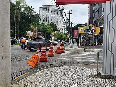 Sabesp realiza serviços para a contratação de obra de melhoria em trecho da Rua Goiás