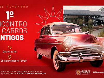 Outlet Premium Imigrantes recebe encontro de carros antigos