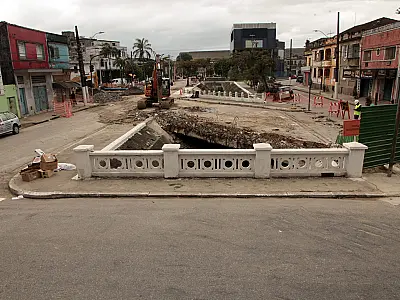 Começam obras para construção de novo pontilhão na Avenida Campos Sales